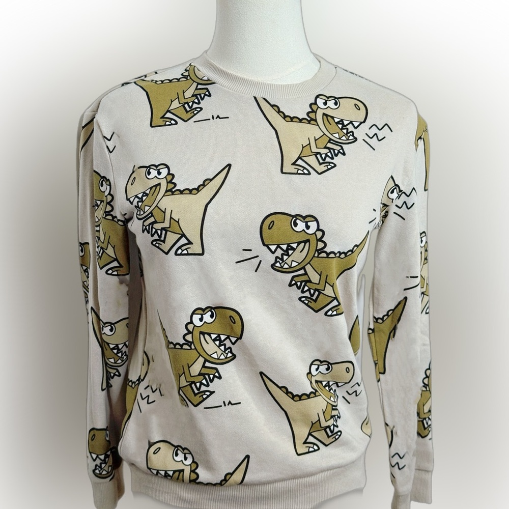 Art Class Cream Dinosaur Sweatshirt